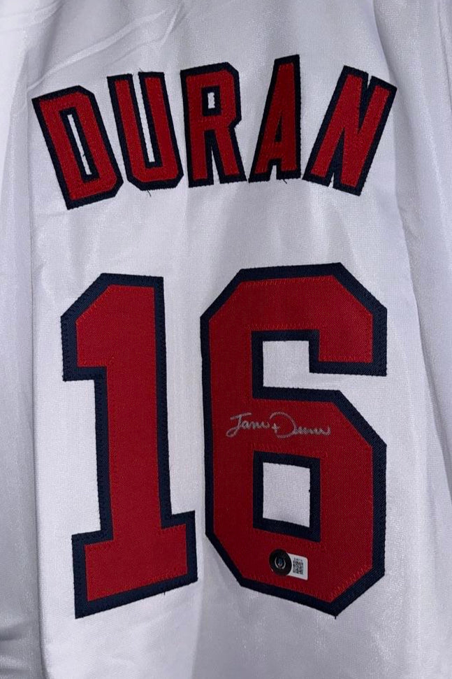 Jaren Duran signed Custom White Red Sox Jersey - Beckett COA
